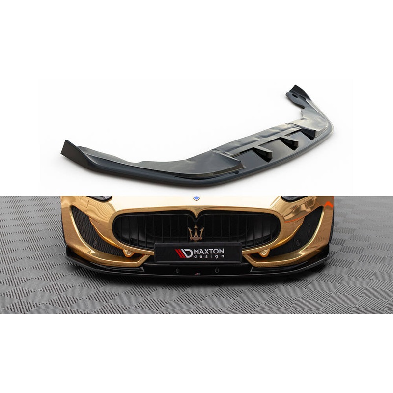 FRONT SPLITTER V.1 MASERATI GRANTURISMO MK1 FACELIFT GLOSS BLACK