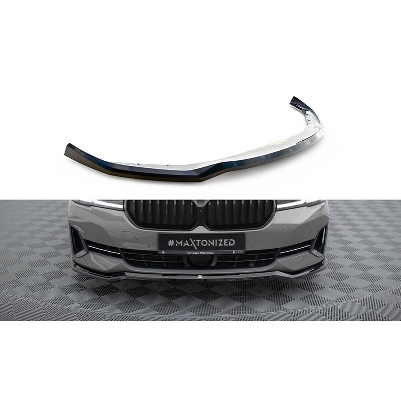 FRONT SPLITTER V.2 BMW 5 G30 / G31 FACELIFT GLOSS BLACK