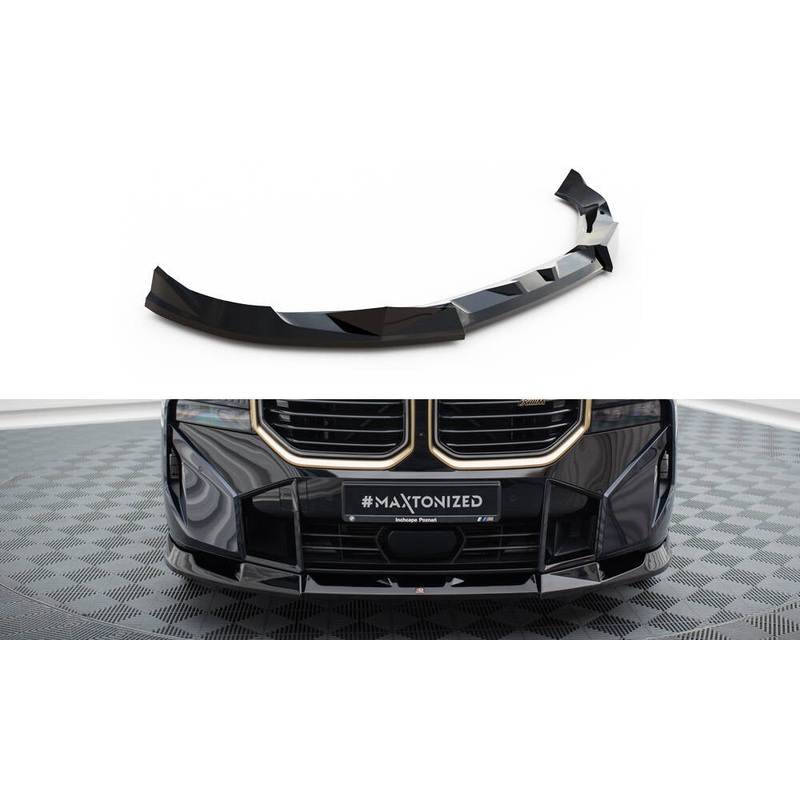 FRONT SPLITTER V.2 BMW XM G09 GLOSS BLACK