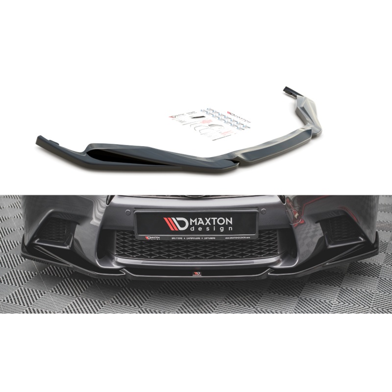 FRONT SPLITTER V.2 LEXUS GS F SPORT MK4 (L10) GLOSS BLACK