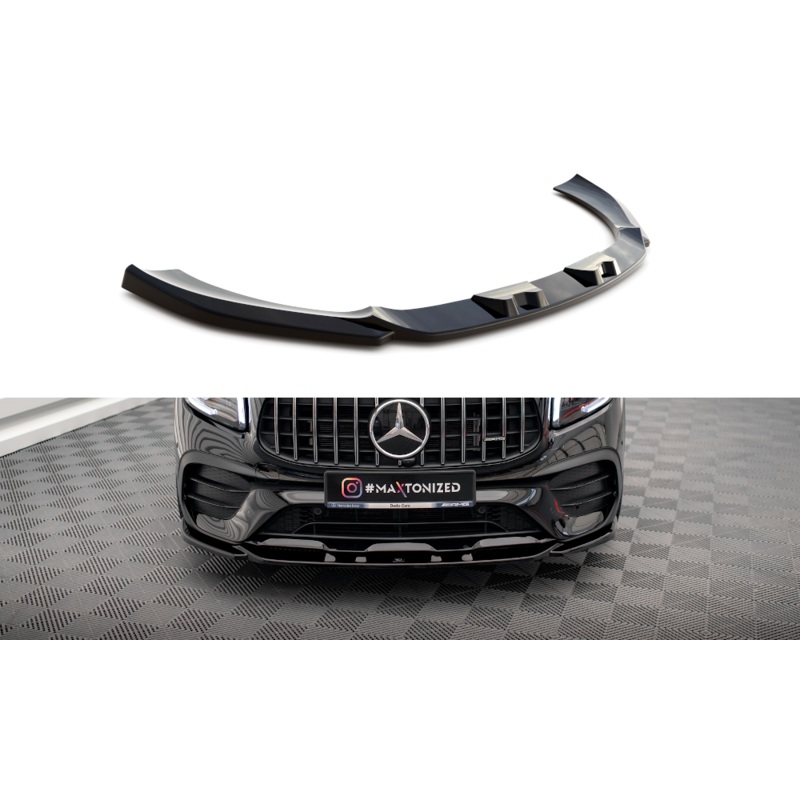 FRONT SPLITTER V.2 MERCEDES-AMG GLB 35 X247 GLOSS BLACK