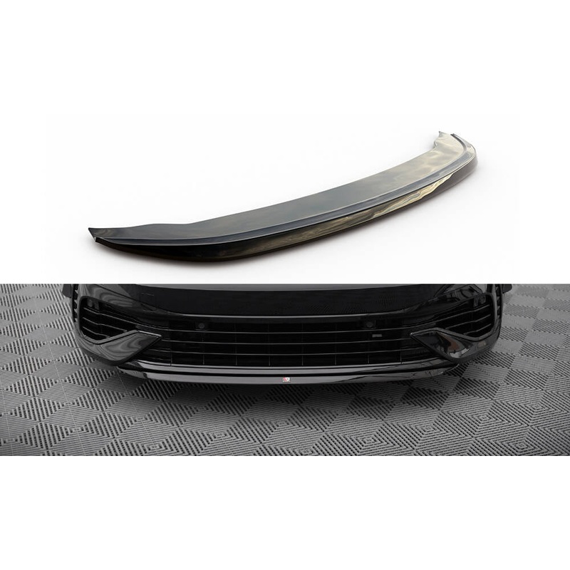FRONT SPLITTER V.7 VOLKSWAGEN GOLF R MK8 GLOSS BLACK