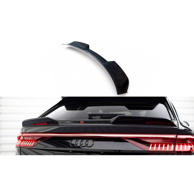 LOWER SPOILER CAP 3D AUDI RSQ8 / SQ8 / Q8 S-LINE MK1 GLOSS BLACK