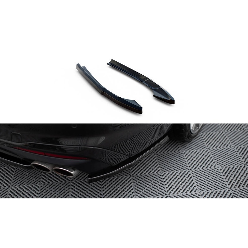 REAR SIDE SPLITTERS AUDI S4 B9 FACELIFT GLOSS BLACK
