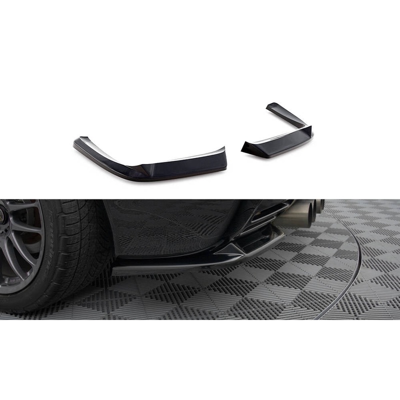 REAR SIDE SPLITTERS CHEVROLET CORVETTE C5 GLOSS BLACK