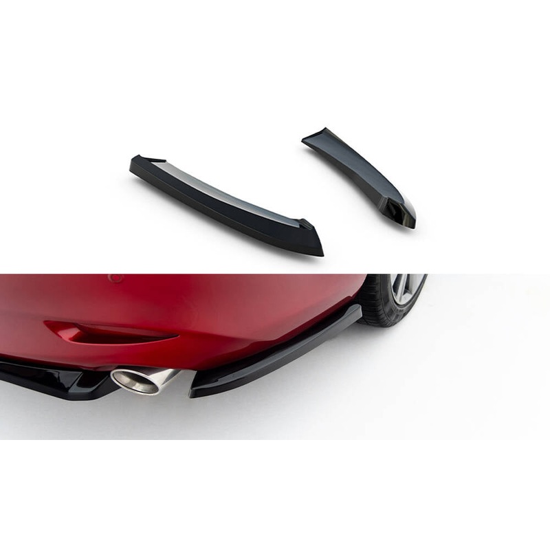 Rear Side Splitters Mazda 6 Sedan Mk3 Facelift GLOSS BLACK