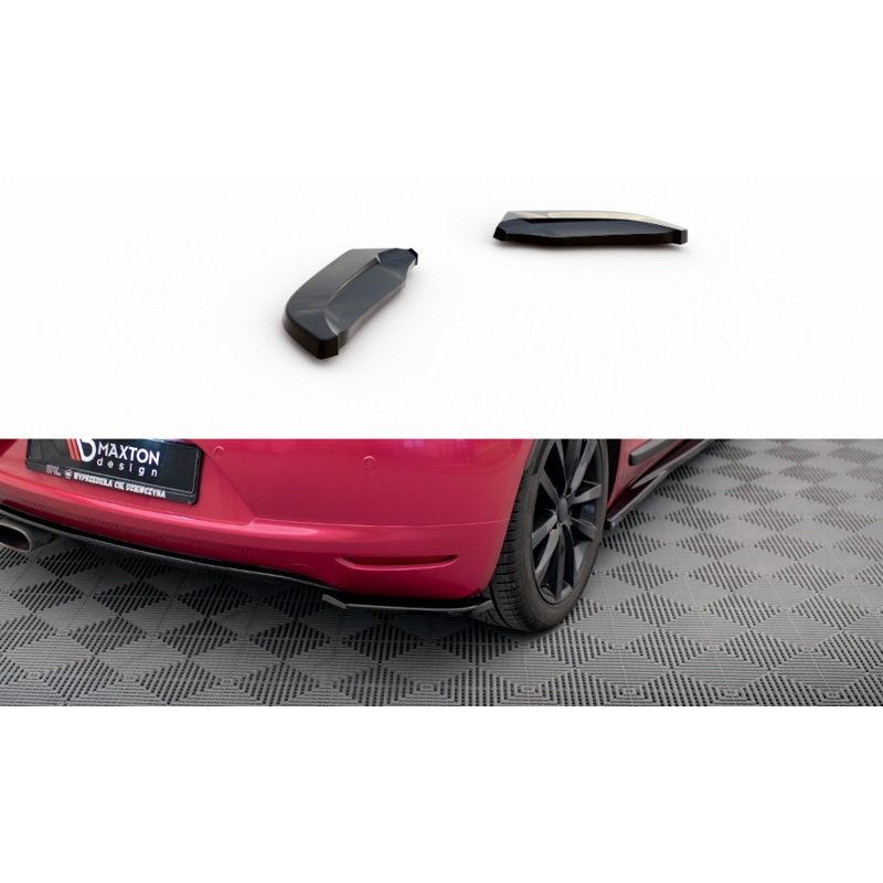 REAR SIDE SPLITTERS VOLKSWAGEN SCIROCCO MK3 GLOSS BLACK