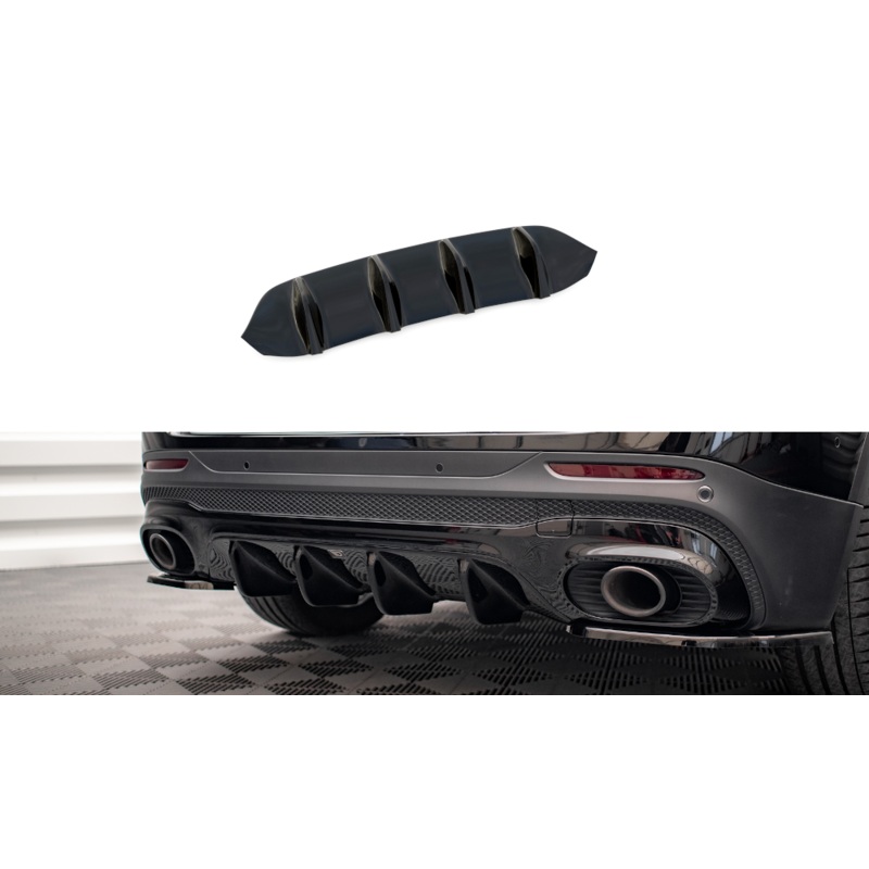 REAR VALANCE MERCEDES-AMG GLB 35 X247 GLOSS BLACK
