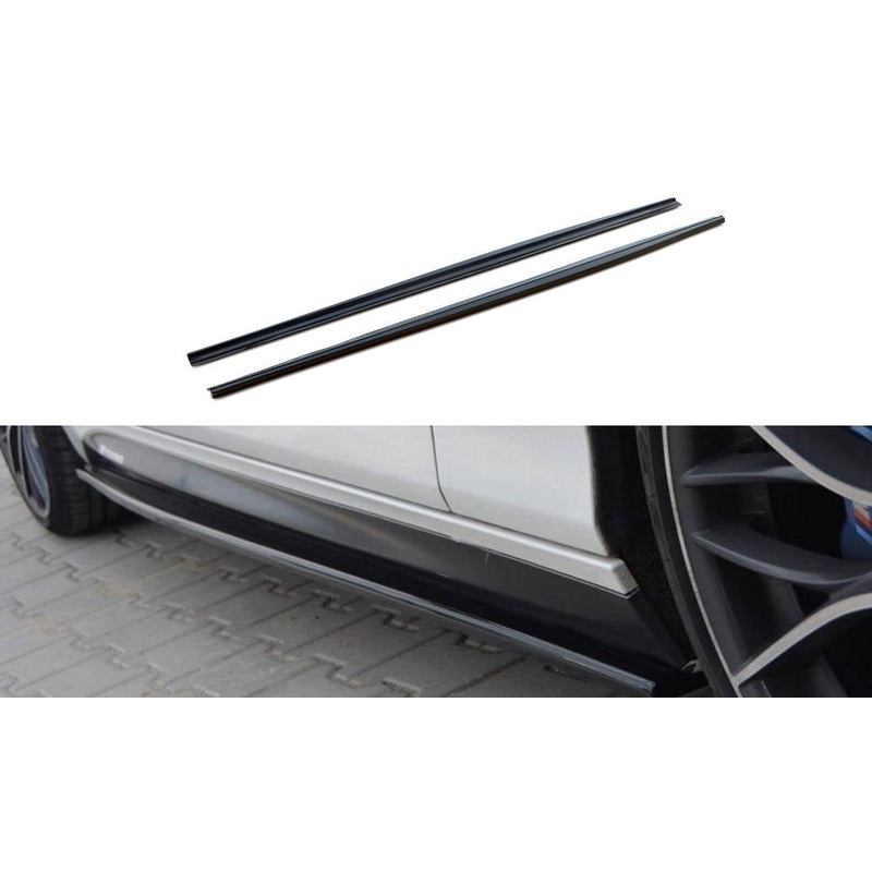 SIDE SKIRTS DIFFUSERS BMW 1 F21 M135I / M140I / M-PACK GLOSS BLACK