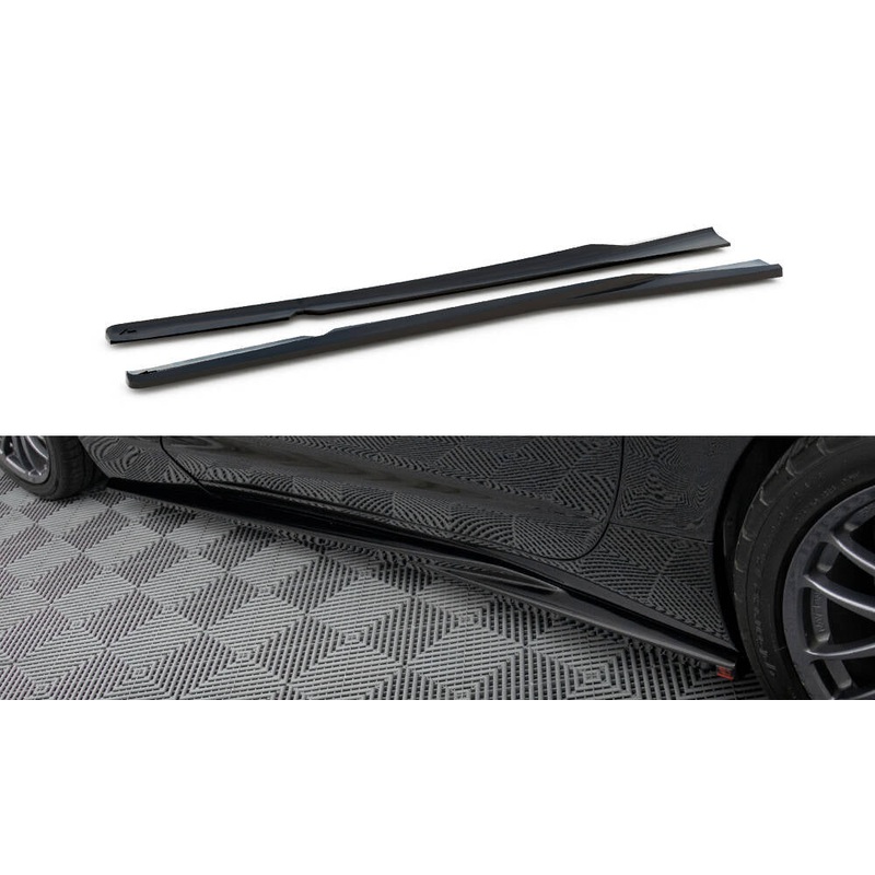 SIDE SKIRTS DIFFUSERS CHEVROLET CORVETTE C5 GLOSS BLACK