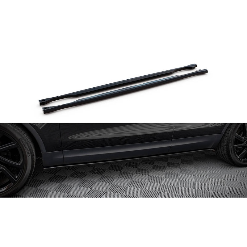 SIDE SKIRTS DIFFUSERS LAND ROVER DISCOVERY HSE MK5 GLOSS BLACK