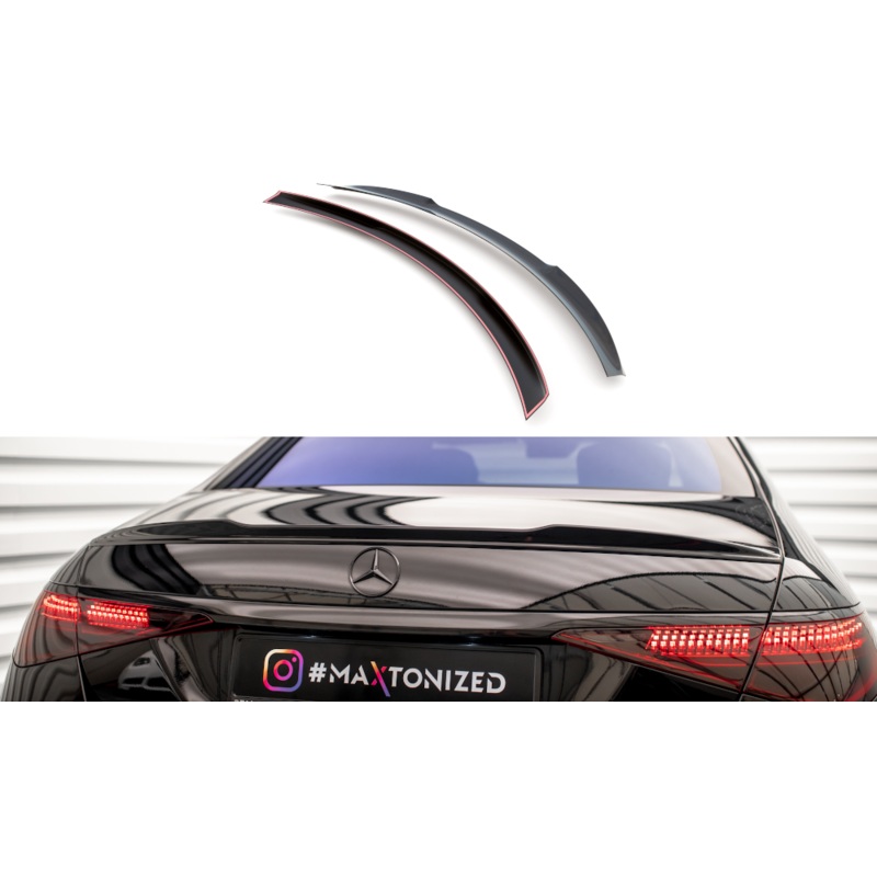 SPOILER CAP 3D MERCEDES-BENZ S AMG-LINE W223 GLOSS BLACK