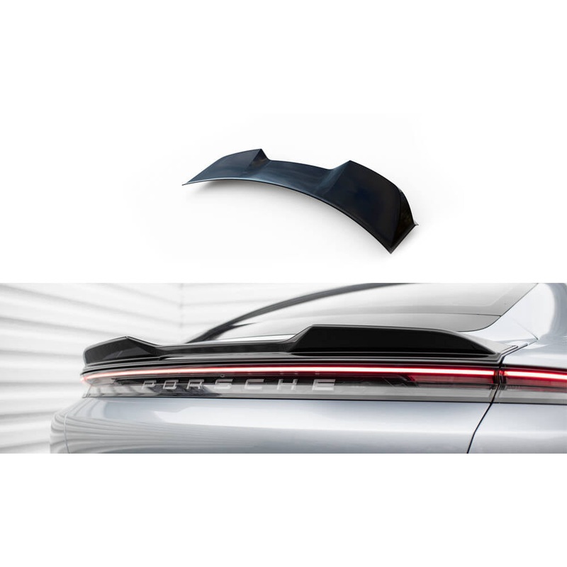 SPOILER CAP 3D PORSCHE TAYCAN / TAYCAN 4 / TAYCAN 4S / TAYCAN GTS MK1 GLOSS BLACK