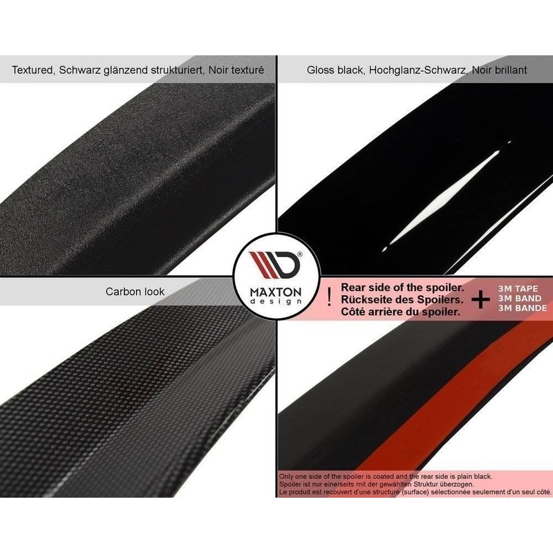 SPOILER CAP VOLKSWAGEN UP GTI GLOSS BLACK