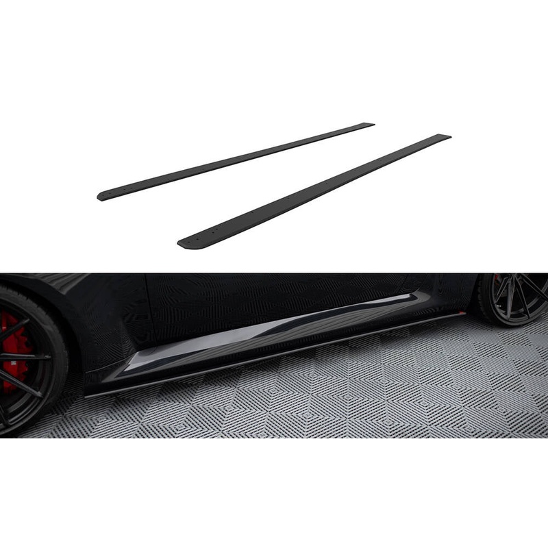 STREET PRO SIDE SKIRTS DIFFUSERS V.1 BMW M2 G87 BLACK