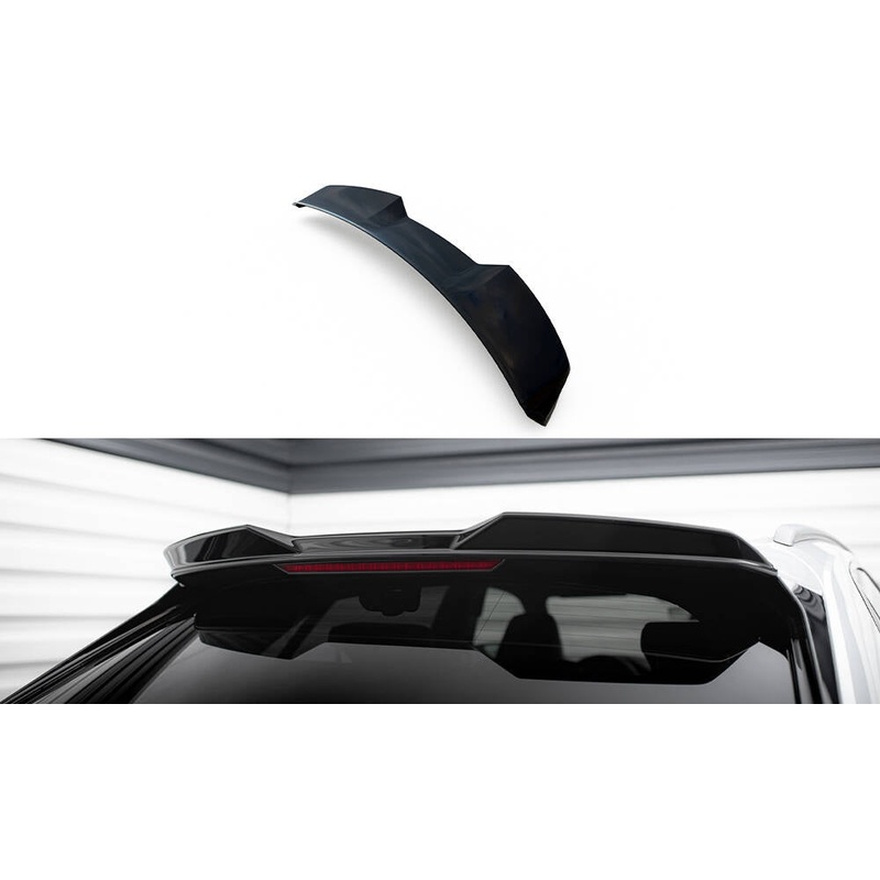 UPPER SPOILER CAP 3D AUDI SQ8 / Q8 S-LINE MK1 GLOSS BLACK