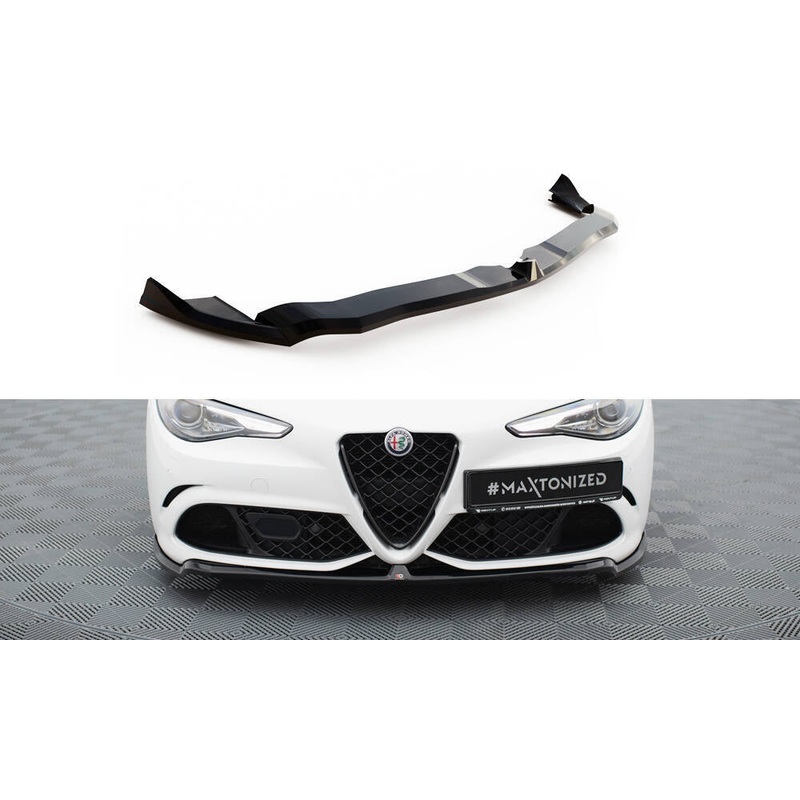 FRONT SPLITTER ALFA ROMEO GIULIA QUADRIFOGLIO GLOSS BLACK