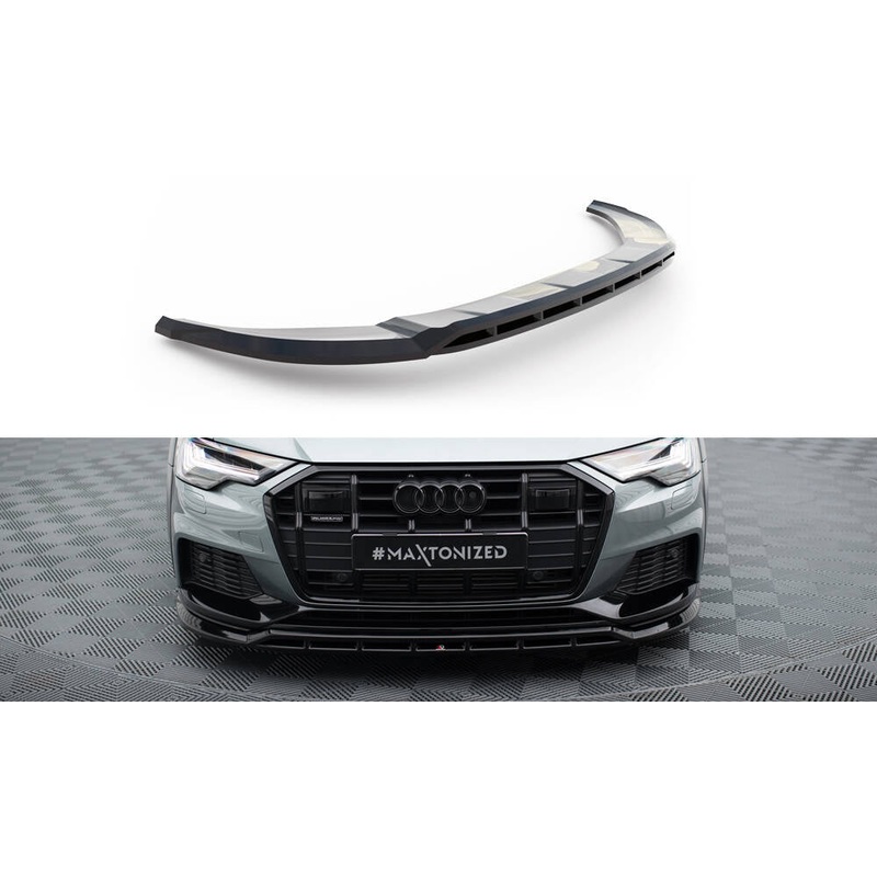 FRONT SPLITTER AUDI A6 ALLROAD C8 GLOSS BLACK