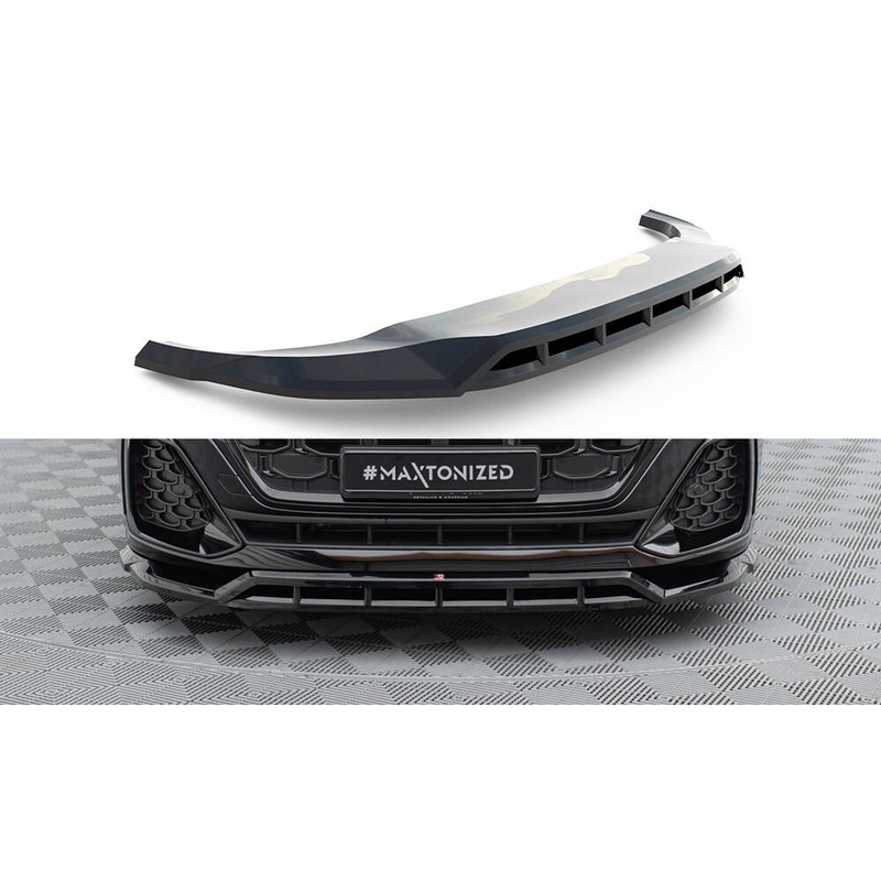 FRONT SPLITTER AUDI SQ8 / Q8 S-LINE MK1 FACELIFT GLOSS BLACK