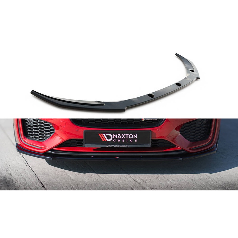 FRONT SPLITTER JAGUAR XE R-DYNAMIC X760 FACELIFT GLOSS BLACK