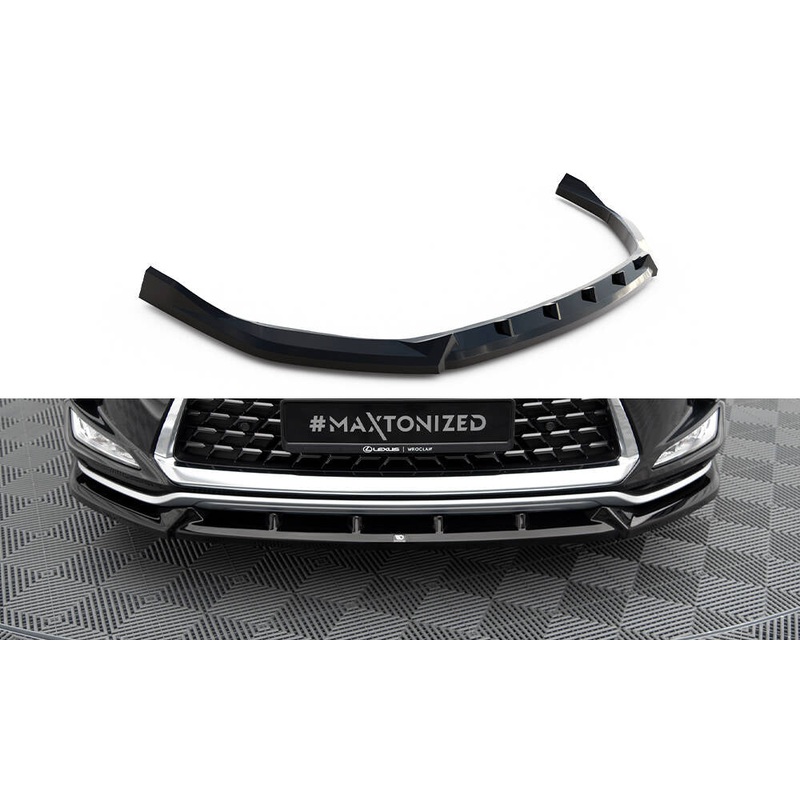 FRONT SPLITTER LEXUS RX MK4 FACELIFT GLOSS BLACK