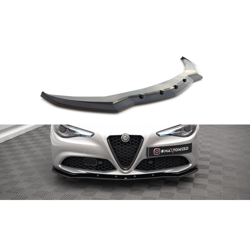 FRONT SPLITTER V.1 ALFA ROMEO GIULIA SPORT GLOSS BLACK