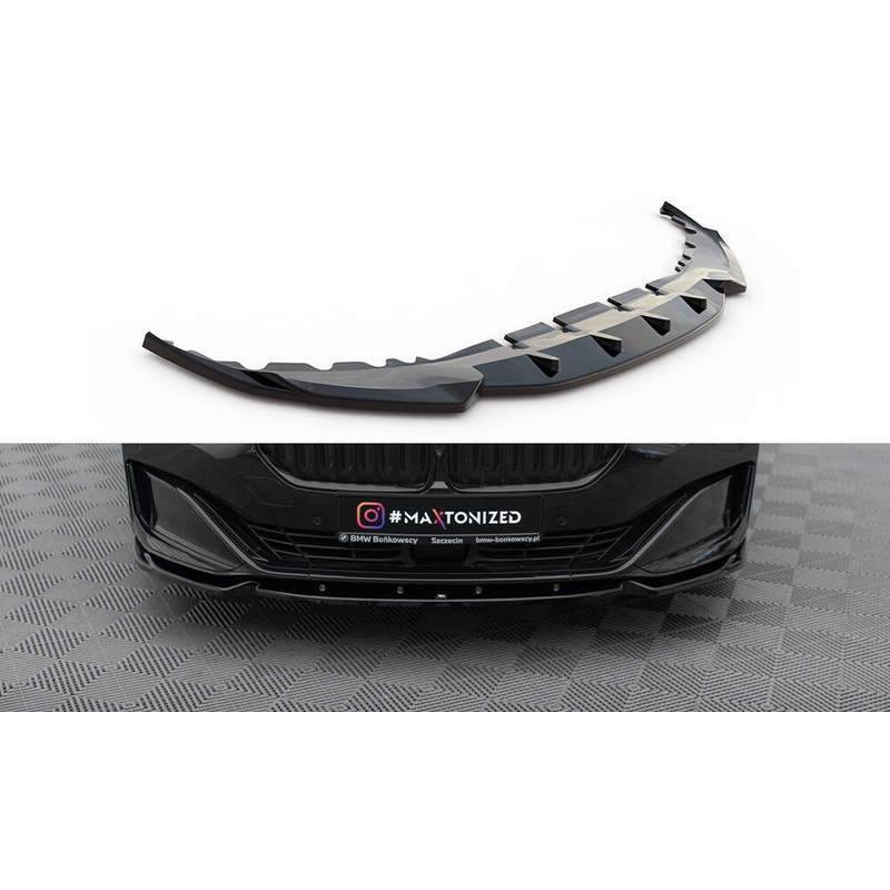 FRONT SPLITTER V.1 BMW 7 G11 FACELIFT GLOSS BLACK