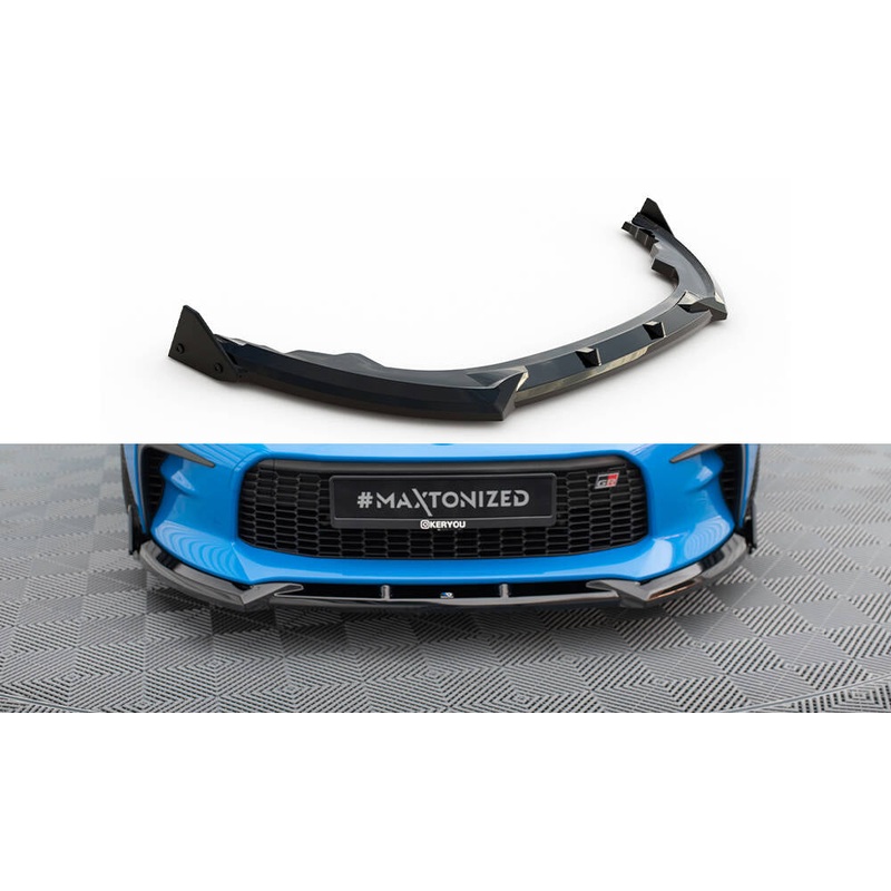 FRONT SPLITTER V.1 + FLAPS TOYOTA GR86 MK1 GLOSS BLACK