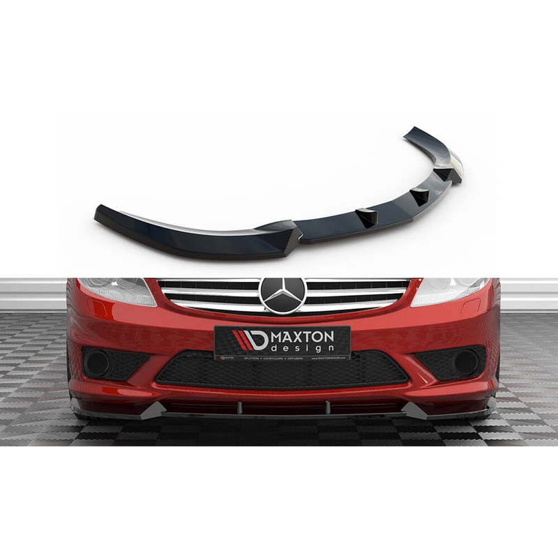 FRONT SPLITTER V.1 MERCEDES-BENZ CL 63 AMG C216 GLOSS BLACK