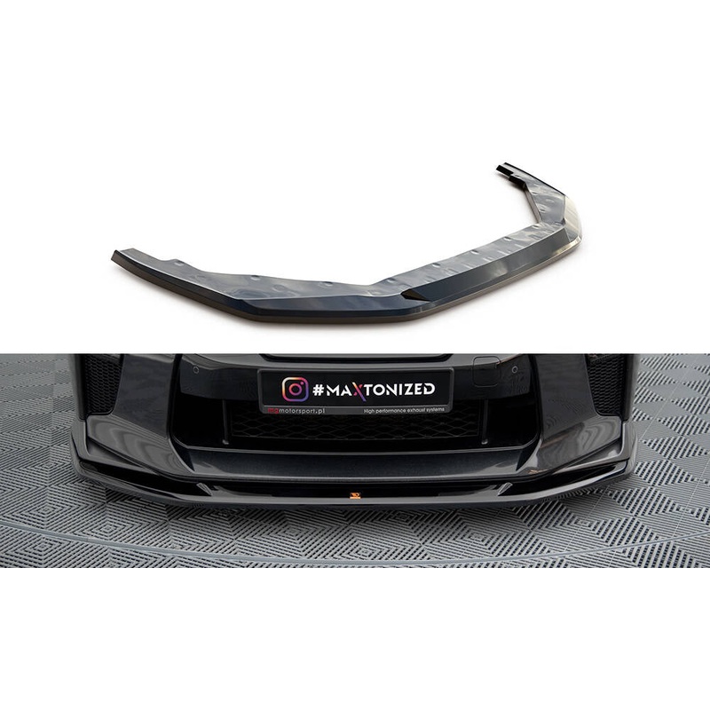FRONT SPLITTER V.1 NISSAN GTR R35 FACELIFT GLOSS BLACK