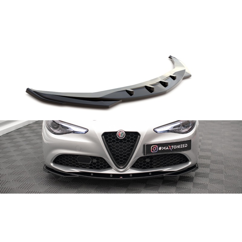 FRONT SPLITTER V.2 ALFA ROMEO GIULIA SPORT GLOSS BLACK