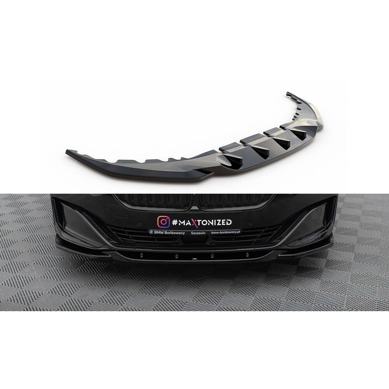 FRONT SPLITTER V.2 BMW 7 G11 FACELIFT GLOSS BLACK