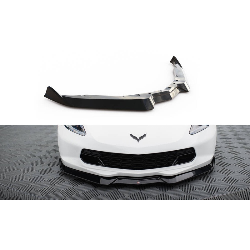 Front Splitter V.2 Chevrolet Corvette Stingray / Z06 C7 GLOSS BLACK