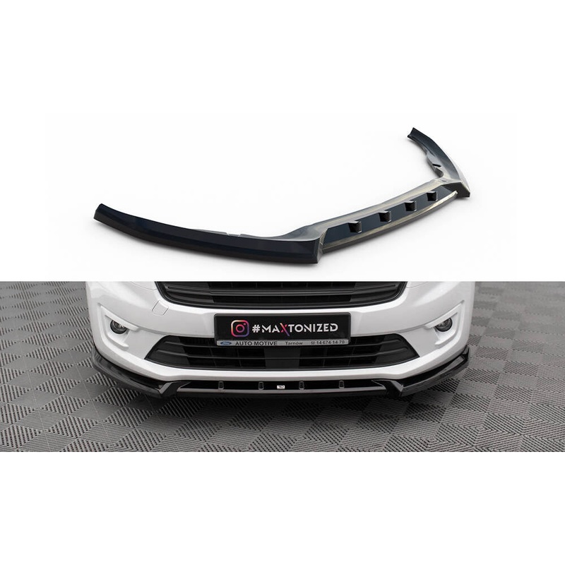 FRONT SPLITTER V.2 FORD TRANSIT CONNECT MK2 FACELIFT GLOSS BLACK
