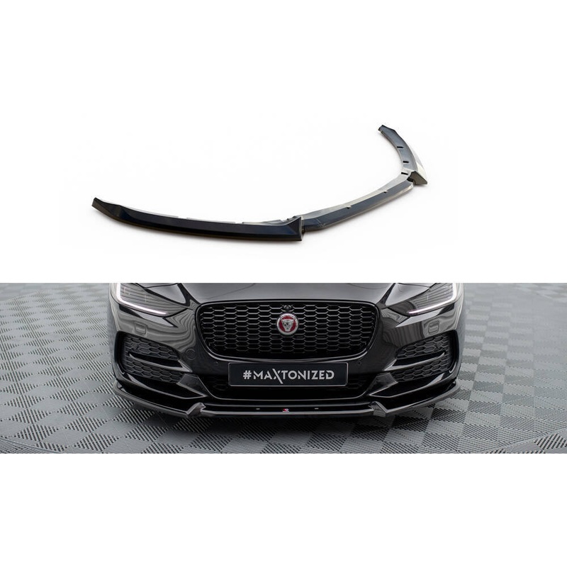 FRONT SPLITTER V.2 JAGUAR XE X760 FACELIFT GLOSS BLACK