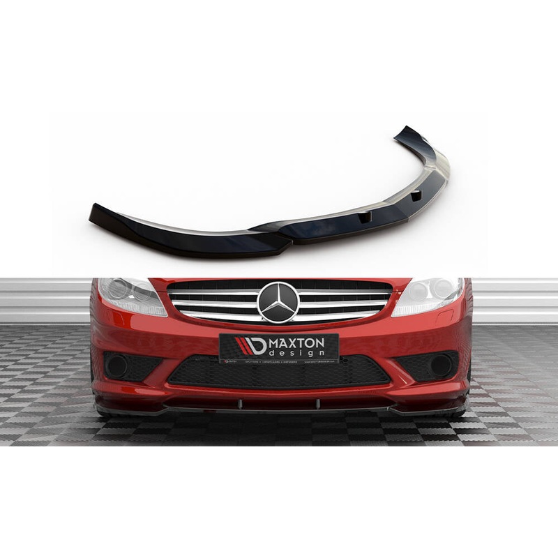 FRONT SPLITTER V.2 MERCEDES-BENZ CL 63 AMG C216 GLOSS BLACK
