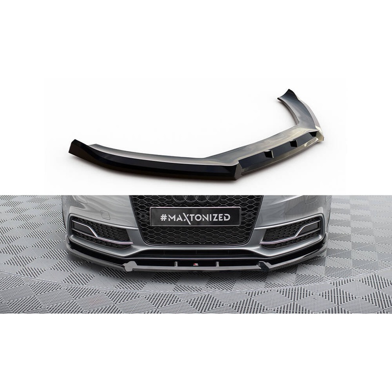 FRONT SPLITTER V.3 AUDI S5 / A5 S-LINE COUPE / SPORTBACK 8T FACELIFT GLOSS BLACK