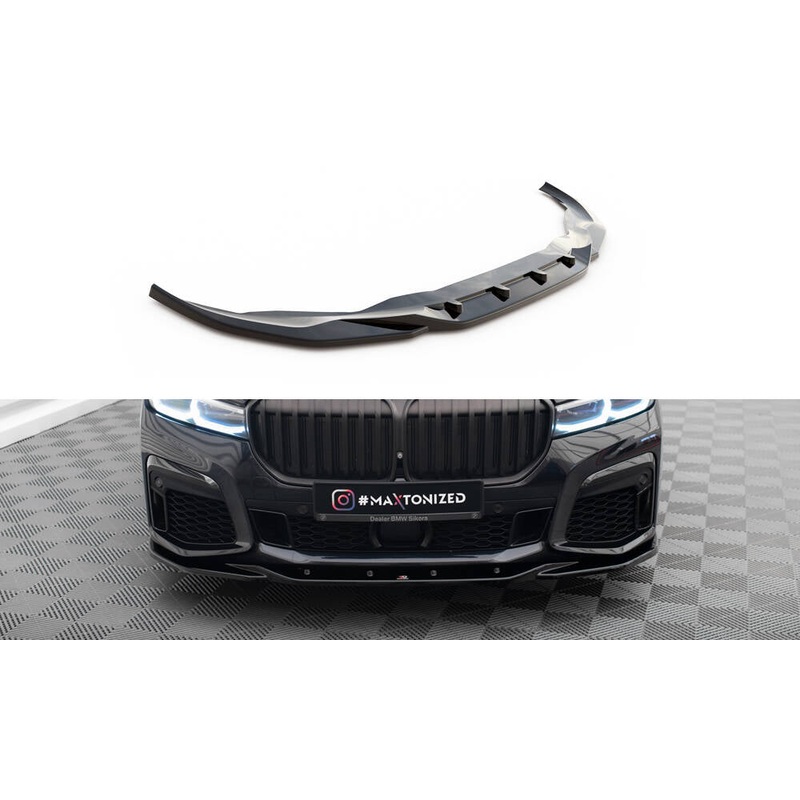 FRONT SPLITTER V.3 BMW 7 G11 M-PACK FACELIFT GLOSS BLACK