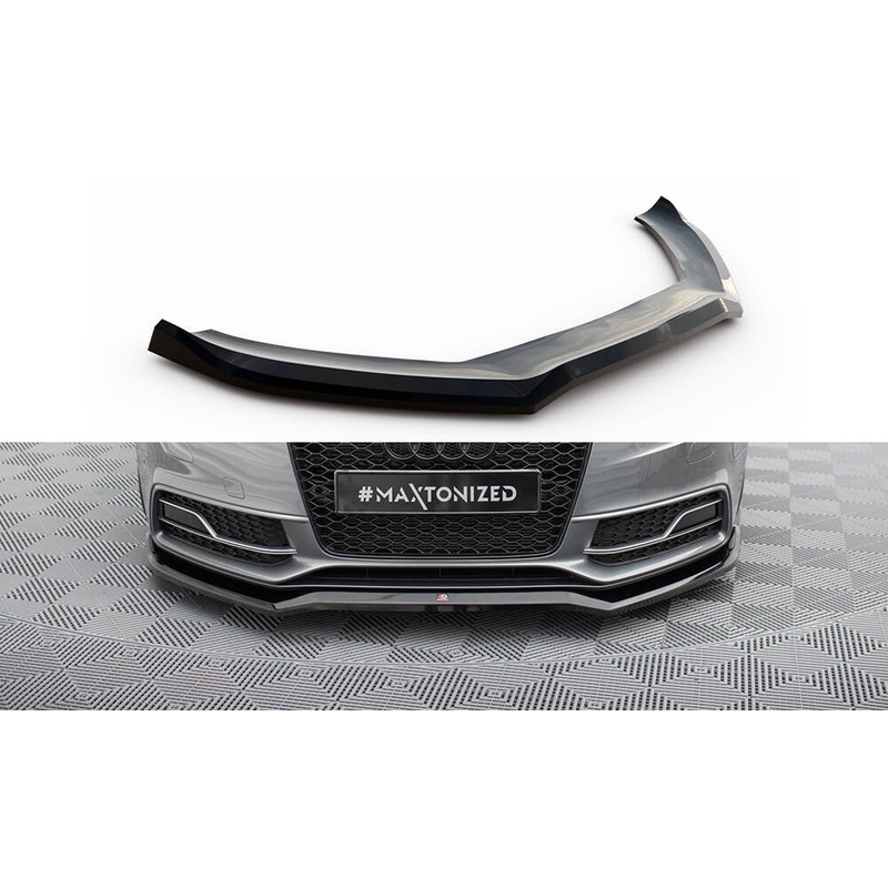 FRONT SPLITTER V.4 AUDI S5 / A5 S-LINE COUPE / SPORTBACK 8T FACELIFT GLOSS BLACK