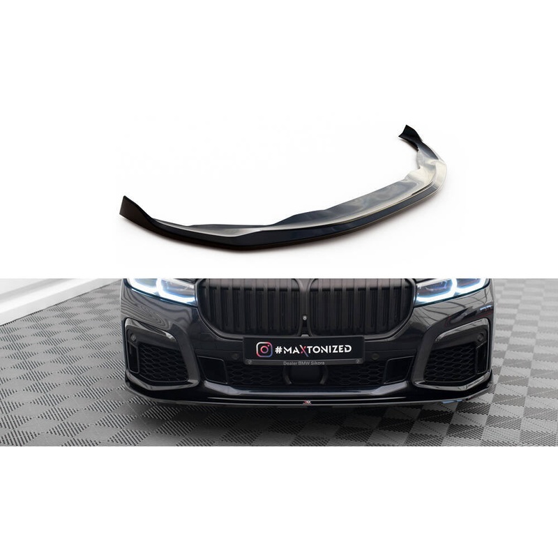 FRONT SPLITTER V.4 BMW 7 G11 M-PACK FACELIFT GLOSS BLACK