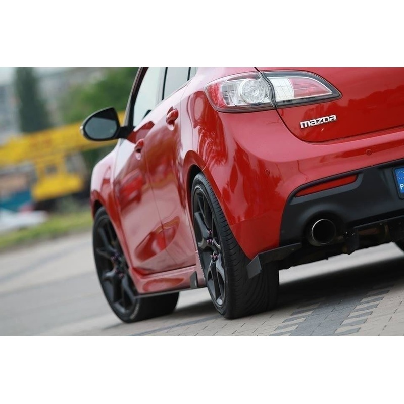 RACING REAR SIDE SPLITTERS MAZDA 3 MK2 MPS