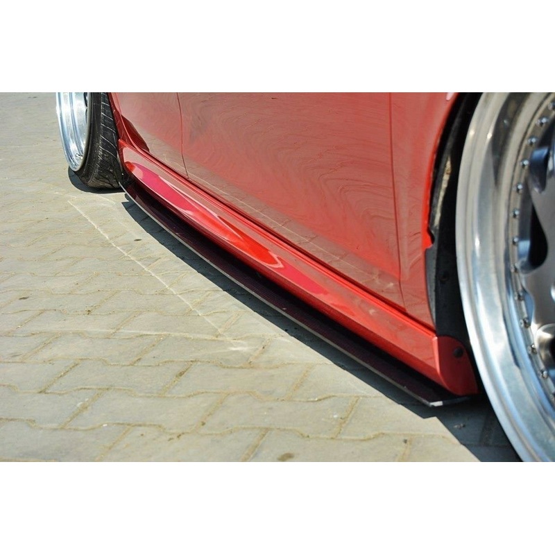 RACING SIDE SKIRTS DIFFUSERS VW GOLF VI GTI 35TH / R20 BLACK