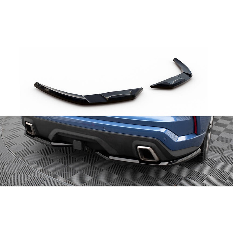 REAR SIDE SPLITTERS FORD EDGE ST MK2 GLOSS BLACK