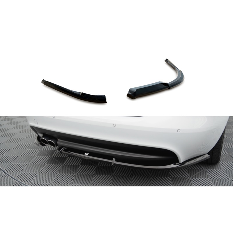 REAR SIDE SPLITTERS JAGUAR XE R-SPORT X760 GLOSS BLACK