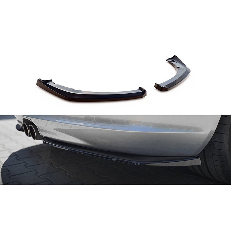 REAR SIDE SPLITTERS PORSCHE BOXSTER 987 GLOSS BLACK