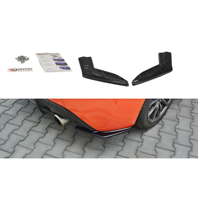 REAR SIDE SPLITTERS V.1 TOYOTA GT86 FACELIFT GLOSS BLACK