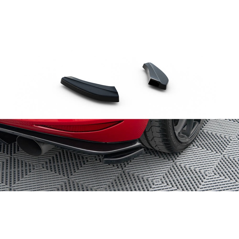 REAR SIDE SPLITTERS VW GOLF MK7 GTI CLUBSPORT GLOSS BLACK