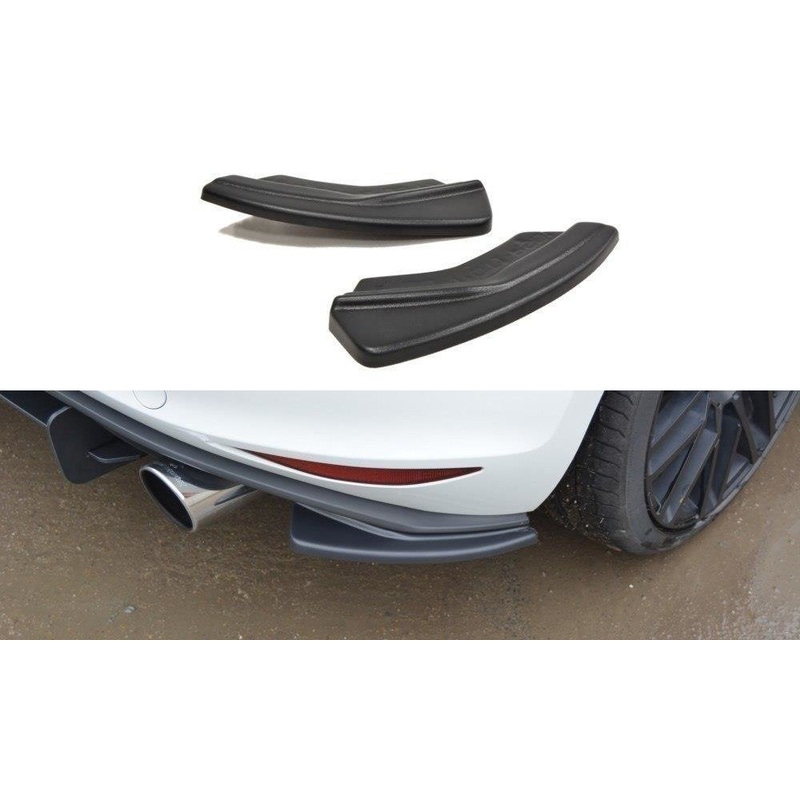 REAR SIDE SPLITTERS VW GOLF VII GTI GLOSS BLACK