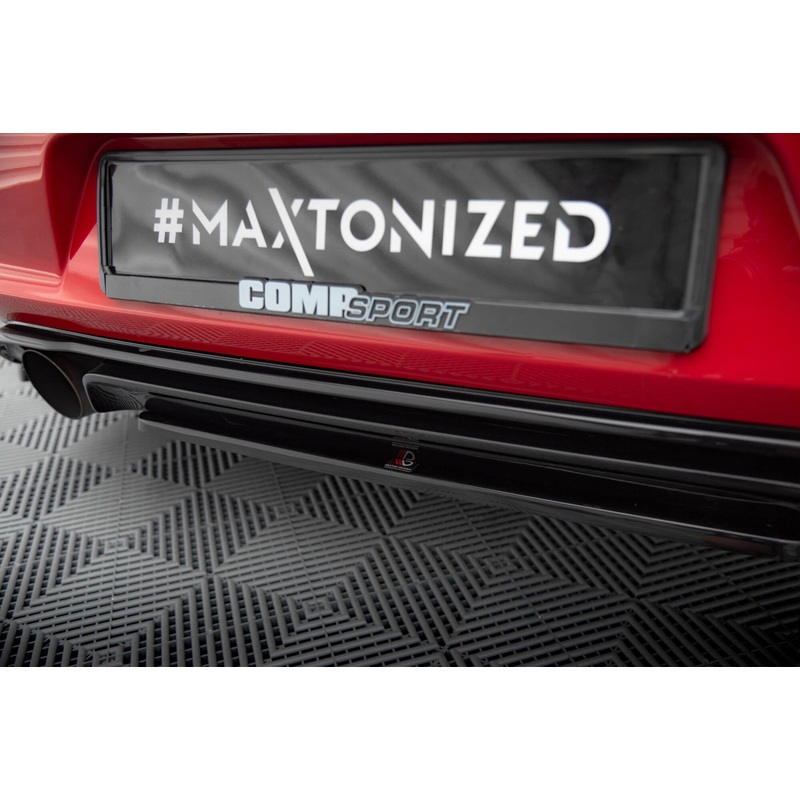 REAR SPLITTER VW GOLF MK7 GTI CLUBSPORT GLOSS BLACK