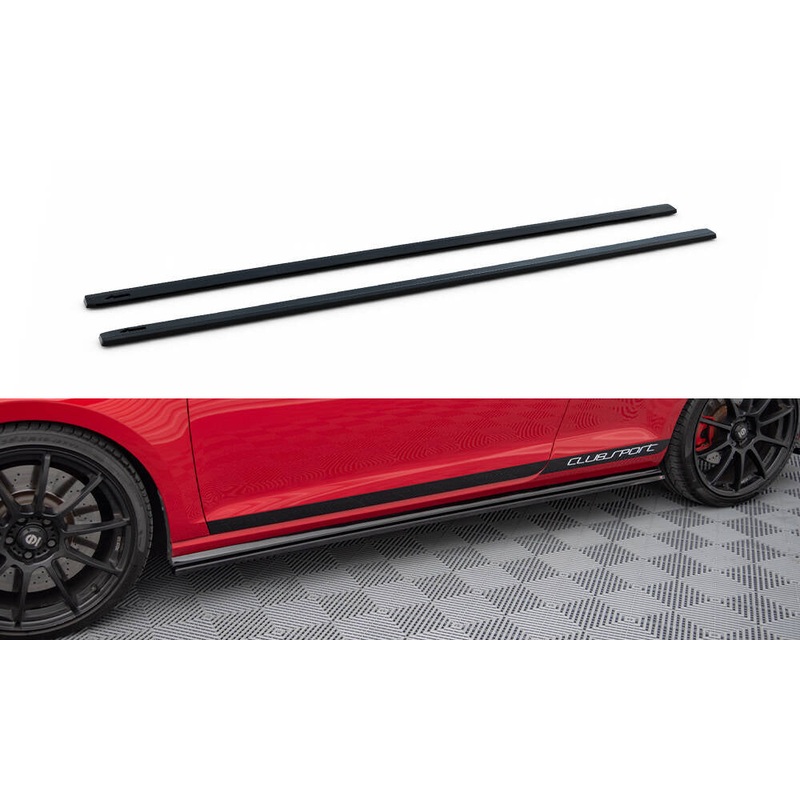 SIDE SKIRTS DIFFUSERS VW GOLF MK7 GTI CLUBSPORT GLOSS BLACK